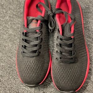 Black and Red Athletic Sneakers